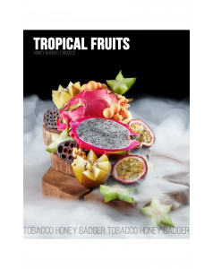 Тютюн для кальяну Honey Badger Tropical fruits (Тропічні фрукти), Wild 40гр